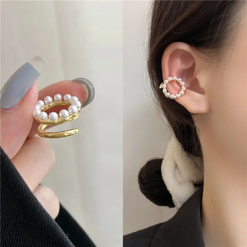 Irregular Round Pearl Ear Bone Earring Fashion Simple Personality No Ear Pierced Earrings Woman Gift Accessories Wholesale
Irregular Round Pearl Ear Bone Earring Fashion Simple Personality No Ear Pierced Earrings Woman Gift Accessories Wholesale