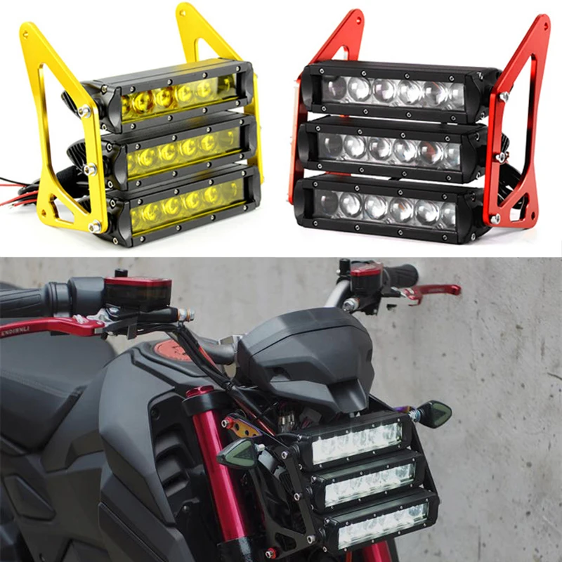 Motorcycle Modified Headlight Aluminum Alloy 12V LED high-Brightness Spotlight For Honda Grom MSX MSX125 MSX125SF Accessories
Motorcycle Modified Headlight Aluminum Alloy 12V LED high-Brightness Spotlight For Honda Grom MSX MSX125 MSX125SF Accessories