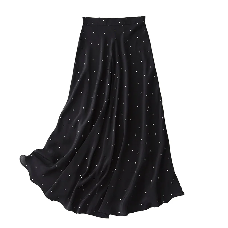 High Waist Black and White Polkadot Silk Skirt French Romantic Small A- Shaped Slim Elegant 2020 Fashion New Style
High Waist Black and White Polkadot Silk Skirt French Romantic Small A- Shaped Slim Elegant 2020 Fashion New Style