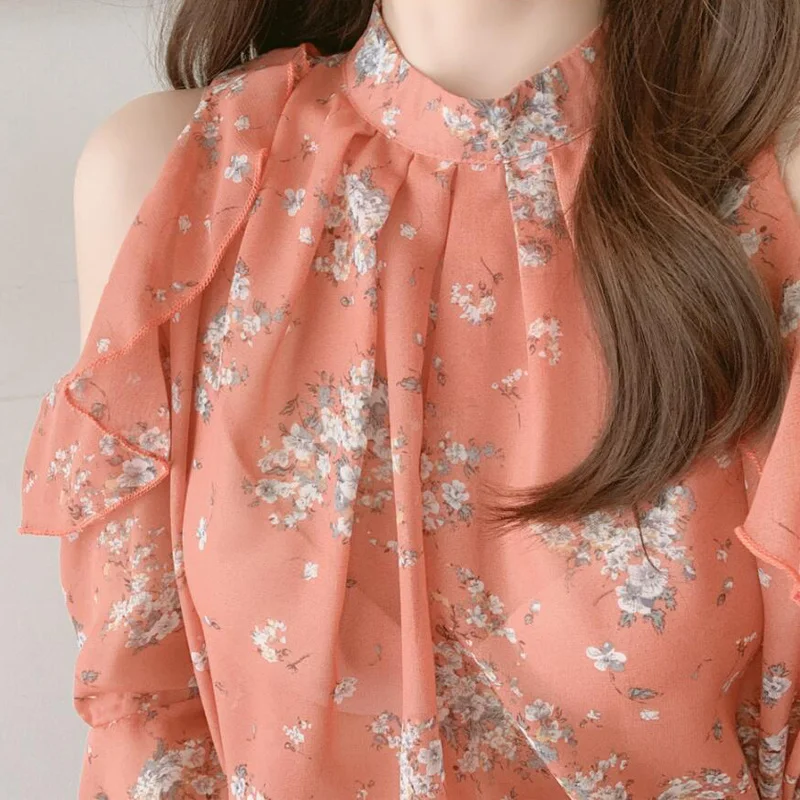 2021 Elegant Loose Office Lady Tops Print Summer Chiffon Blouses Fashion Off Shoulder Tops Women Blusas Mujer De Moda 9931
2021 Elegant Loose Office Lady Tops Print Summer Chiffon Blouses Fashion Off Shoulder Tops Women Blusas Mujer De Moda 9931