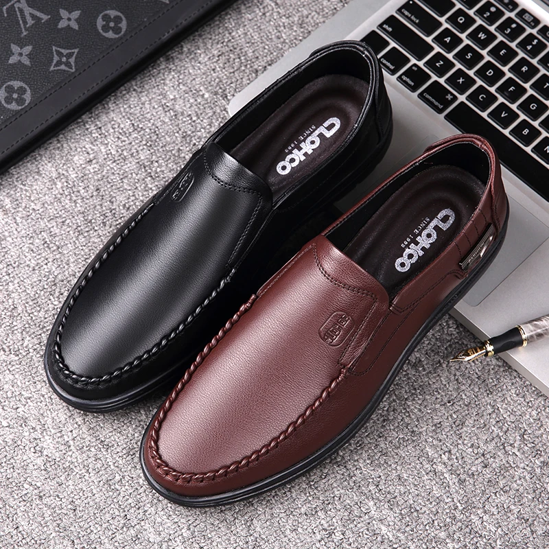 Men's leather shoes 2021 autumn new business formal wear casual leather shoes men's leather Korean soft-soled leather shoes 
Men's leather shoes 2021 autumn new business formal wear casual leather shoes men's leather Korean soft-soled leather shoes