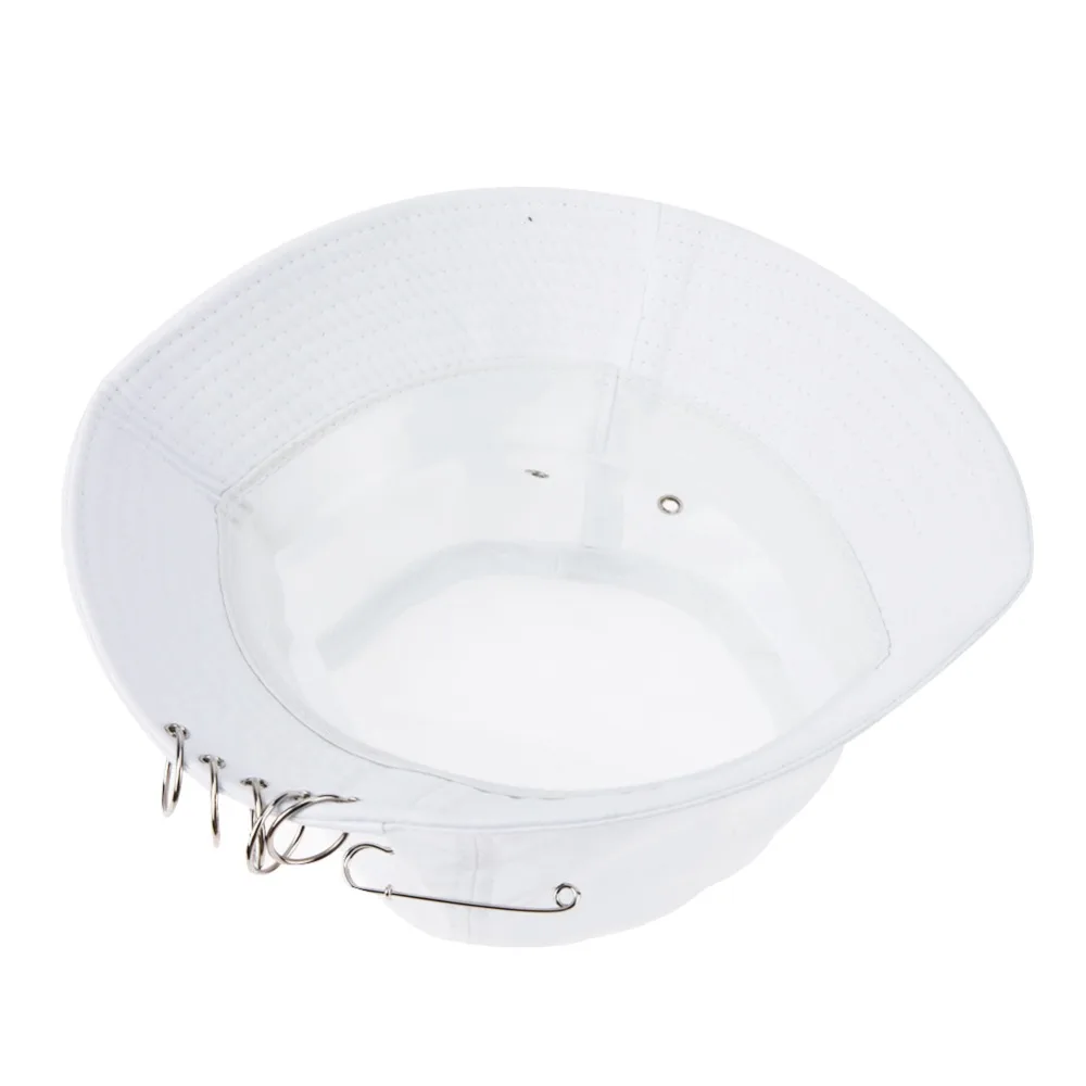 Solid Color Cool Unisex Iron Pin Ring Personality Bucket Hat Cap Folding Fisherman Hat Hunting Fishing Outdoor Cap
Solid Color Cool Unisex Iron Pin Ring Personality Bucket Hat Cap Folding Fisherman Hat Hunting Fishing Outdoor Cap