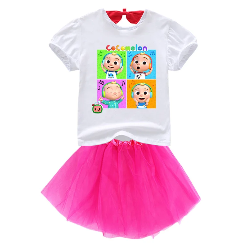 2021 Summer Kids Cute Cocomelon Clothes Baby Girls T-shirt Pleated Tutu Dress 2Pcs Sets Children Clothing Sets Princess Dresses
2021 Summer Kids Cute Cocomelon Clothes Baby Girls T-shirt Pleated Tutu Dress 2Pcs Sets Children Clothing Sets Princess Dresses