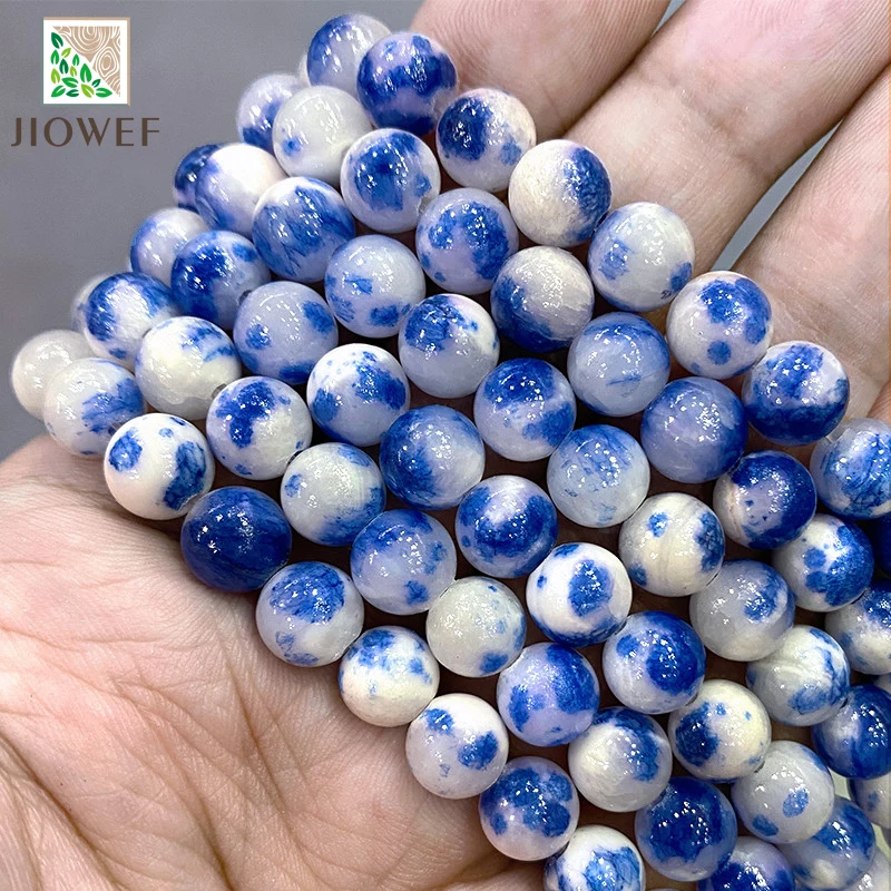 6/8/10/12mm Natural Stone Beads Blue Persian Jades Round Spacer Beads for Jewelry Making DIY Handmade Necklace Bracelets 15''
6/8/10/12mm Natural Stone Beads Blue Persian Jades Round Spacer Beads for Jewelry Making DIY Handmade Necklace Bracelets 15''