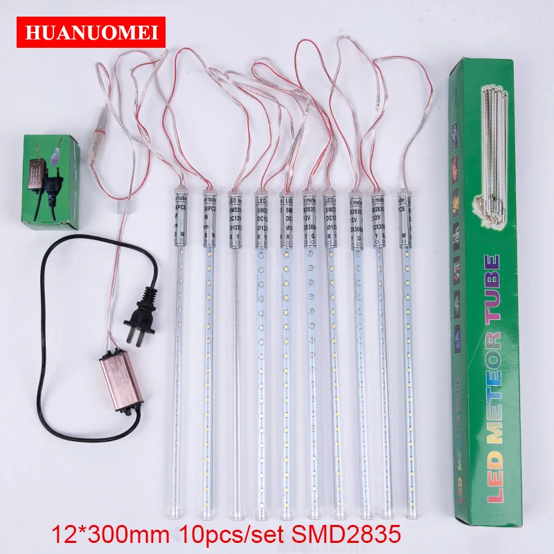 (10pcs/set) 12mm 30cm LED Meteor light 2835 SMD Christmas Lights Outdoor Meteor Tube lamp Red/Green/Blue/Yellow/White/Colorful
(10pcs/set) 12mm 30cm LED Meteor light 2835 SMD Christmas Lights Outdoor Meteor Tube lamp Red/Green/Blue/Yellow/White/Colorful