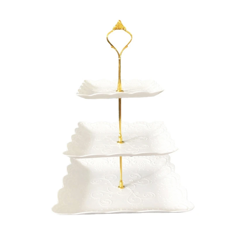 R9UF Detachable Cake Stand European Style 3 Tier Pastry Cupcake Fruit Plate Serving
R9UF Detachable Cake Stand European Style 3 Tier Pastry Cupcake Fruit Plate Serving
