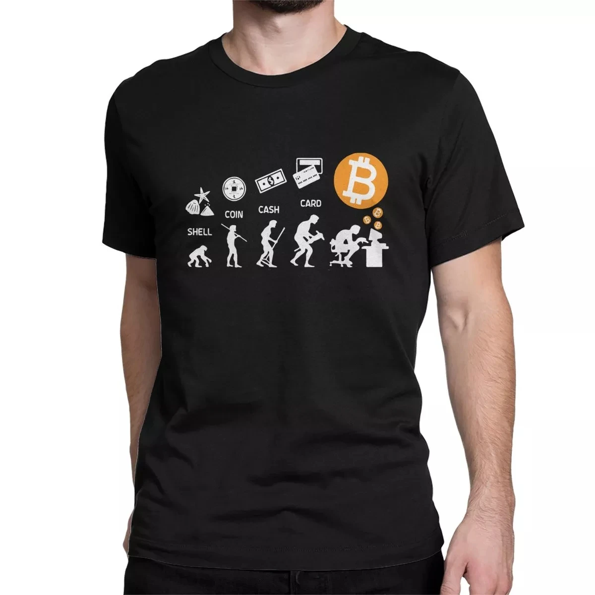 Novelty The Evolution Of Money Funny Bitcoin T-Shirts for Men Women Round Neck T Shirt Tee Shirt New Arrival Clothes
Novelty The Evolution Of Money Funny Bitcoin T-Shirts for Men Women Round Neck T Shirt Tee Shirt New Arrival Clothes