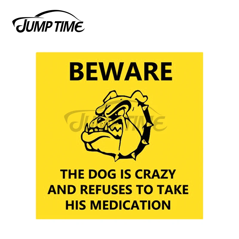 Jump Time 13 x 13cm For Beware Of The Dog Warning Car Stickers and Decals Waterproof Creative Scratch-proof Vinyl Car Wrap
Jump Time 13 x 13cm For Beware Of The Dog Warning Car Stickers and Decals Waterproof Creative Scratch-proof Vinyl Car Wrap