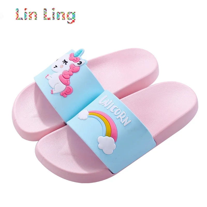 House Cartoon Kids Slippers Rainbow Unicorn Slippers Boys Girls Summer Indoor Baby Slippers Non-slip PVC Home Children Slippers
House Cartoon Kids Slippers Rainbow Unicorn Slippers Boys Girls Summer Indoor Baby Slippers Non-slip PVC Home Children Slippers