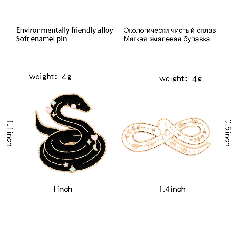 QIHE JEWELRY Arabesque Snake Enamel Pins Dangerous animal Brooches Badges Fashion Lovers Couple Pins Gifts for Friends Wholesale
QIHE JEWELRY Arabesque Snake Enamel Pins Dangerous animal Brooches Badges Fashion Lovers Couple Pins Gifts for Friends Wholesale