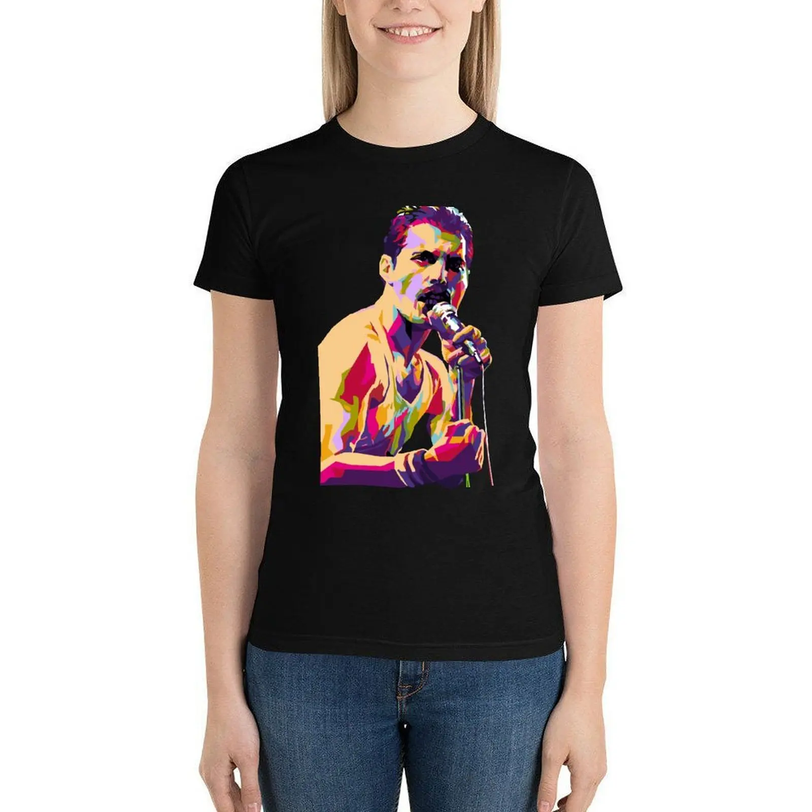 Футболка женская оверсайз с коротким рукавом и графическим принтом
Футболка женская оверсайз с коротким рукавом и графическим принтом