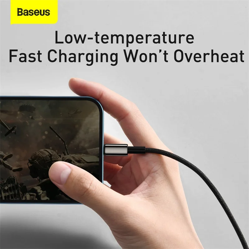 Кабель Baseus 3 в 1 USB Type C для iPhone 12 Pro Mini Max кабель быстрой зарядки или Samsung S20 Xiaomi Micro |