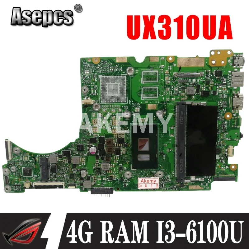 Материнская плата для ноутбука Akemy Asus UX310UQK UX310UA UX310UAK UX310UQ UX310UV UX310U RX310U материнская плата 4G RAM /I3-6100U
Материнская плата для ноутбука Akemy Asus UX310UQK UX310UA UX310UAK UX310UQ UX310UV UX310U RX310U материнская плата 4G RAM /I3-6100U
