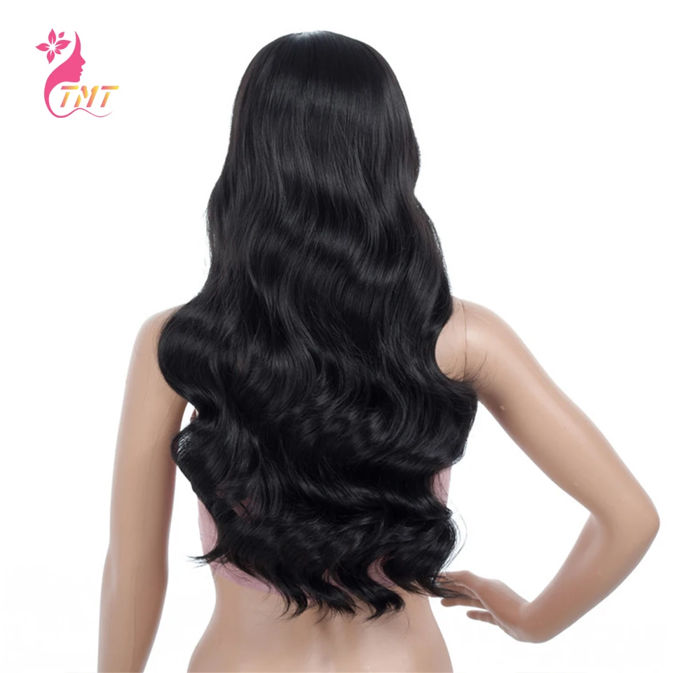 Long Wavy Synthetic Wig Natural Black Color Natural Looking Middle Part Body Wavy Heat Resistant Wig for Black Women
Long Wavy Synthetic Wig Natural Black Color Natural Looking Middle Part Body Wavy Heat Resistant Wig for Black Women
