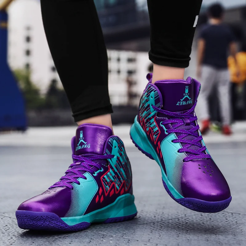 Fashion New Purple High Top Sports Shoes Couple Men Basketball Shoes Platform Non Slip Basket Sneakers Men Zapatos De Baloncesto
Fashion New Purple High Top Sports Shoes Couple Men Basketball Shoes Platform Non Slip Basket Sneakers Men Zapatos De Baloncesto