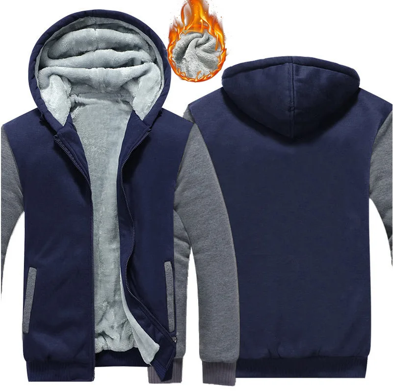 Mens Coats Hooded Zip Up Blocked Hoodie Plush Autumn Winter Sport Outdoor Jackets
Mens Coats Hooded Zip Up Blocked Hoodie Plush Autumn Winter Sport Outdoor Jackets