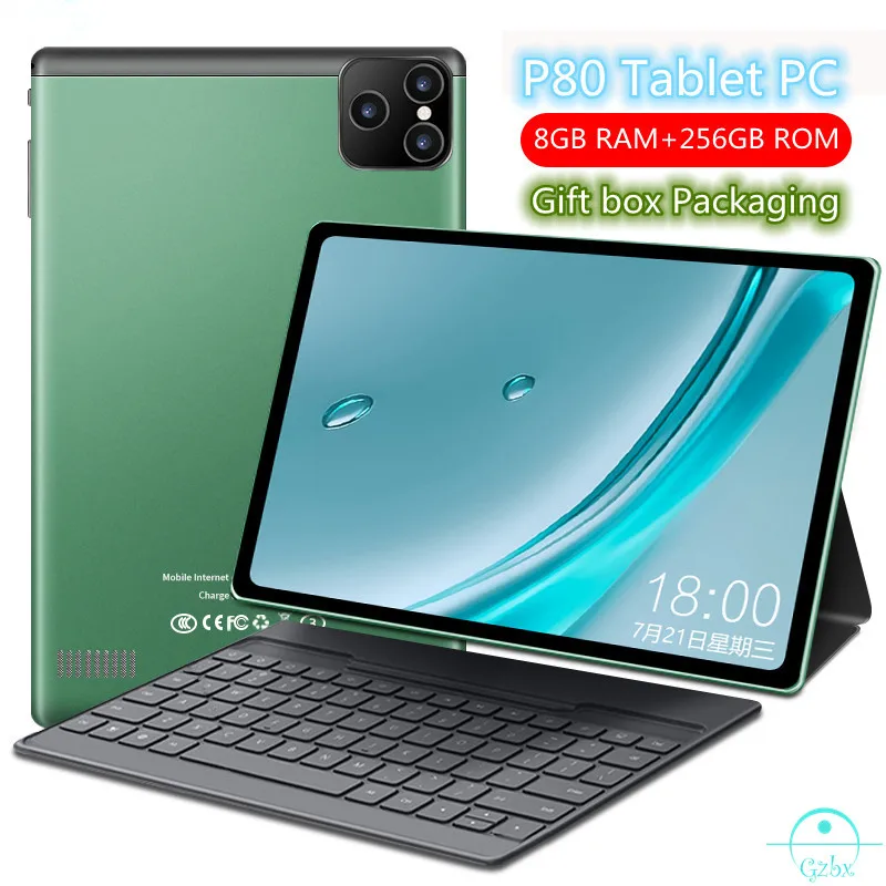 New P80 8 inch Tablet Android 10 8GB RAM 256GB ROM 10 Core tablets PC 1280 x 800 4G Network wifi GPS Dual Speaker Phone tablette
New P80 8 inch Tablet Android 10 8GB RAM 256GB ROM 10 Core tablets PC 1280 x 800 4G Network wifi GPS Dual Speaker Phone tablette
