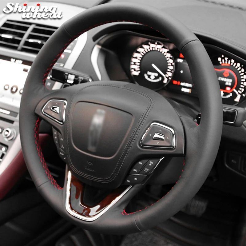 Hand Sew Black Genuine Leather Steering Wheel Cover for Lincoln mkx mkc mkz 2013-2019
Hand Sew Black Genuine Leather Steering Wheel Cover for Lincoln mkx mkc mkz 2013-2019