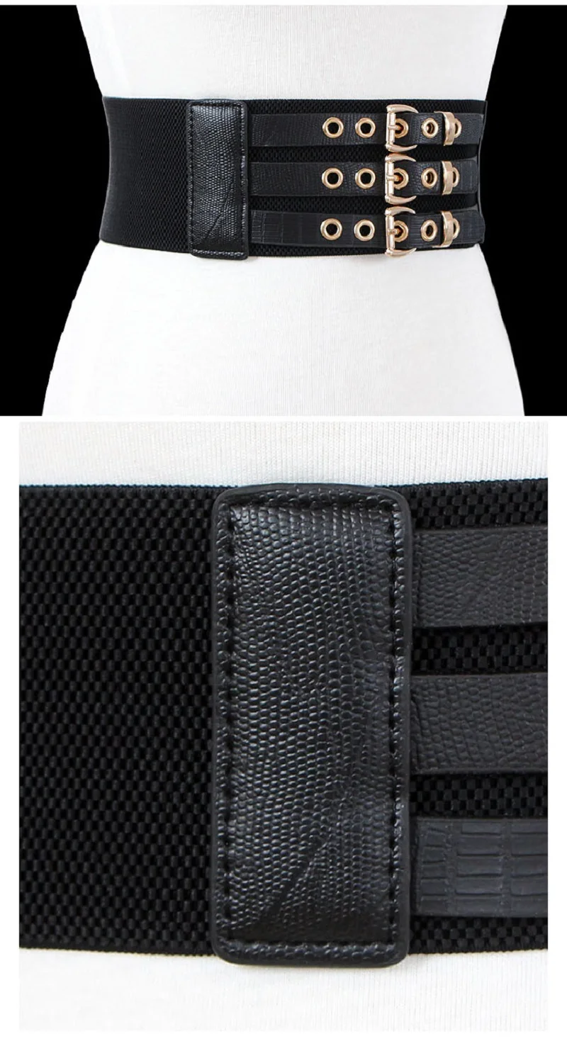 Women's Runway Fashion Elastic Vintage Cummerbunds Female Dress Coat Corsets Waistband Belts Decoration Wide Belt
Women's Runway Fashion Elastic Vintage Cummerbunds Female Dress Coat Corsets Waistband Belts Decoration Wide Belt