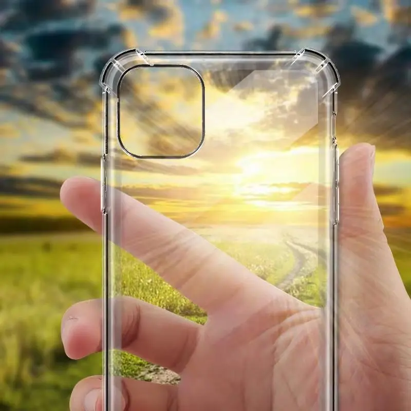 100 шт прозрачный мягкий ТПУ чехол для телефона iPhone 12 Mini 11 Pro Max SE2 XS XR MAX X 8 7 6 Plus 5S