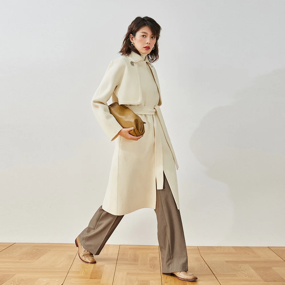 winter new two-piece suit mid-length straight belt fashion temperament double-sided woolen coat for women
winter new two-piece suit mid-length straight belt fashion temperament double-sided woolen coat for women