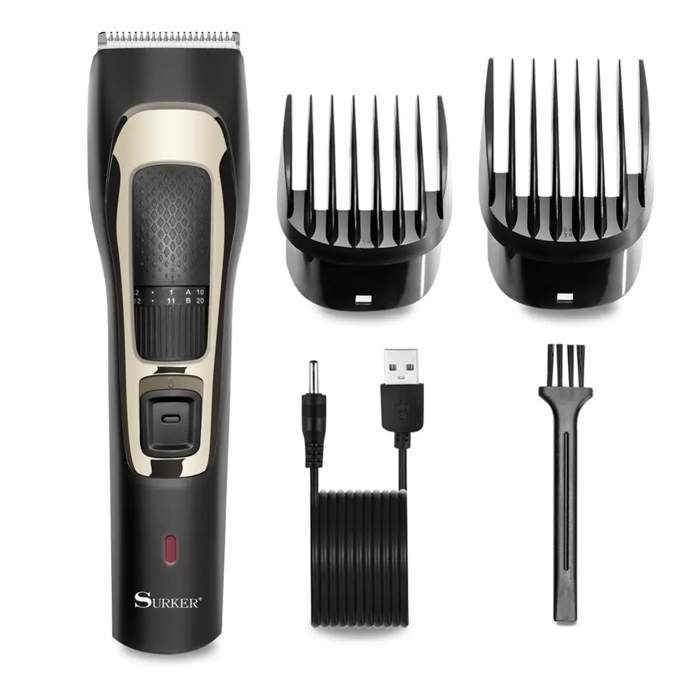 Surker Adjustable Hair Trimmer Professional Hair Clipper Hair Cutting Machine Rechargeable Haircut Cordless Corded
Surker Adjustable Hair Trimmer Professional Hair Clipper Hair Cutting Machine Rechargeable Haircut Cordless Corded