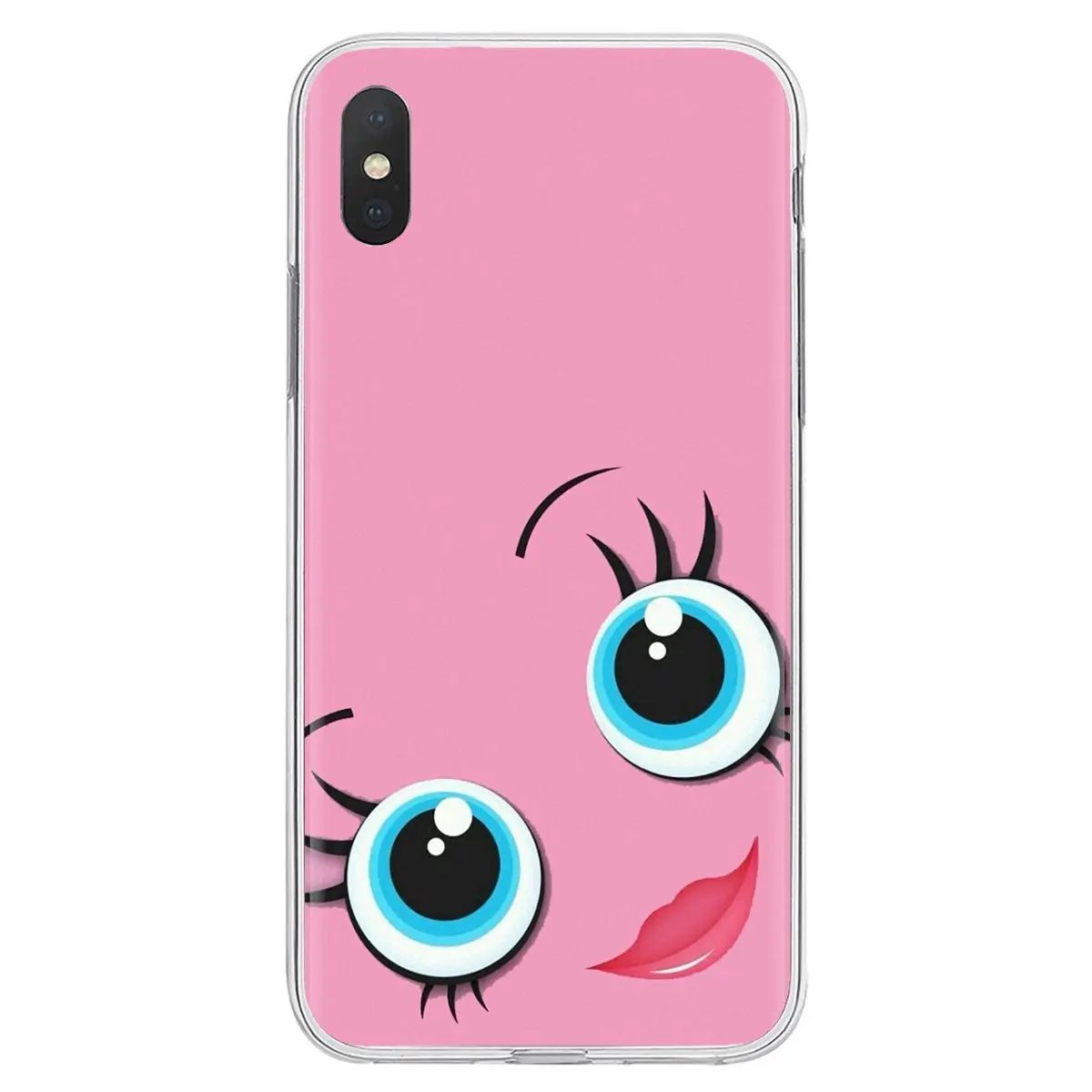 Силиконовый чехол для телефона с рисунком ресниц макияж девочек Samsung Galaxy A10 A30 A40 A50