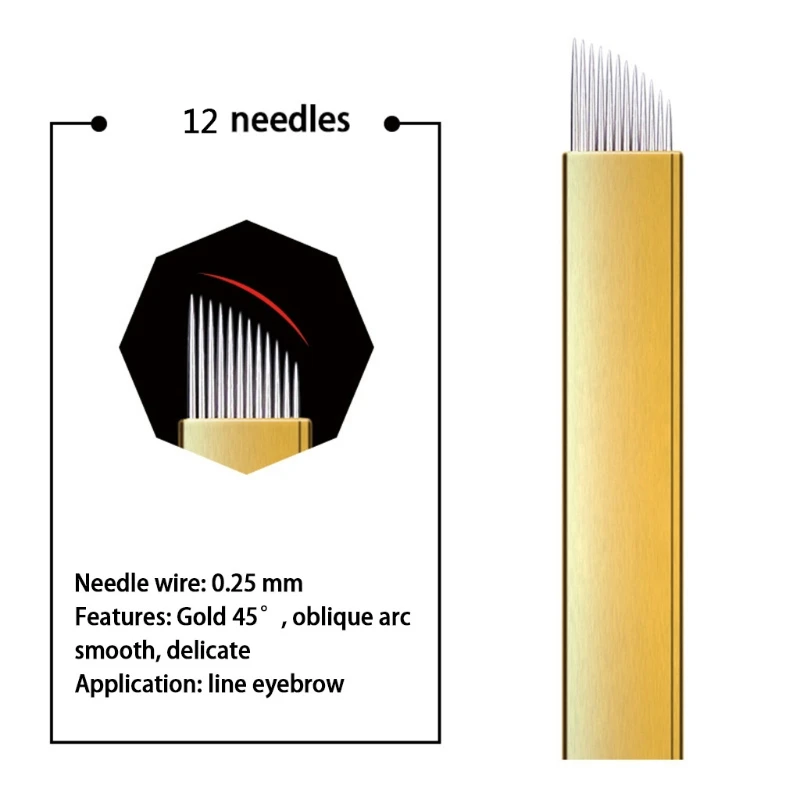 50 Pieces PCD Microblading Needles for Embroidery Machine Pen Permanent Makeup Supplies Manual Eyebrow Tattoo Blades
50 Pieces PCD Microblading Needles for Embroidery Machine Pen Permanent Makeup Supplies Manual Eyebrow Tattoo Blades