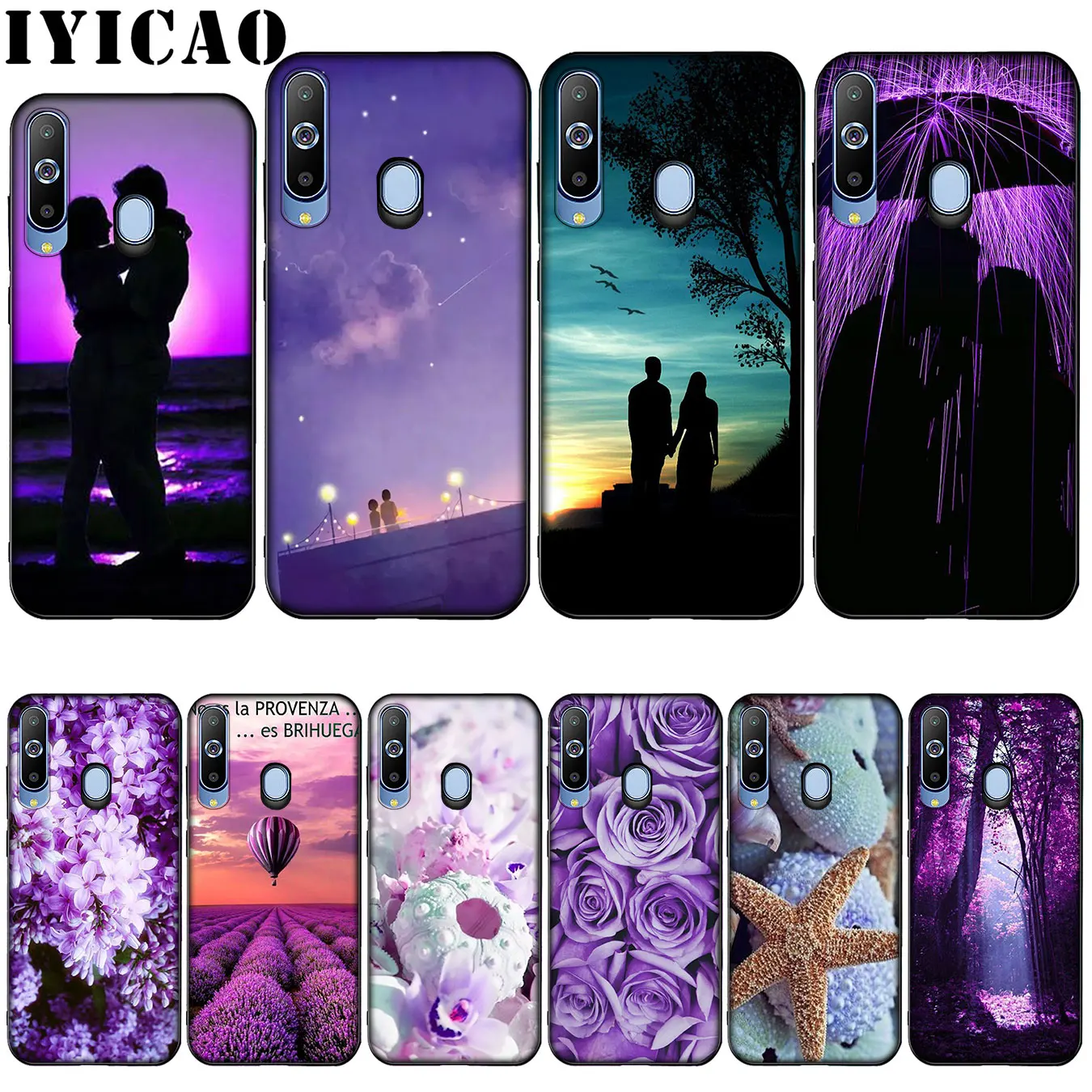 Чехол infinity on Purple Coque Shell мягкий силиконовый чехол для Samsung Galaxy Note 10 Plus A50s A40s A30s A20s A10s