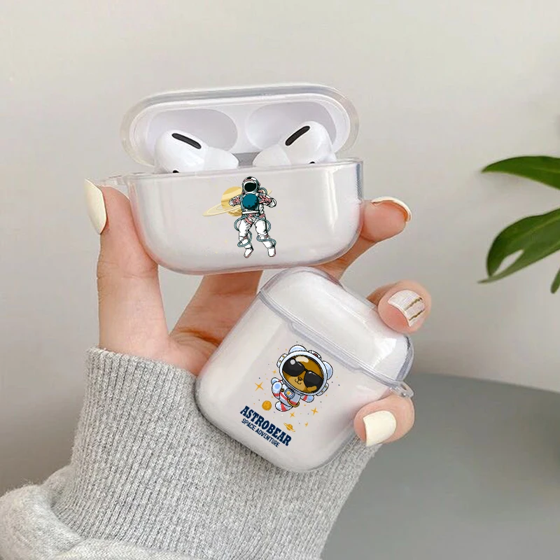 Cartoon Astronaut Soft transparent TPU Space case Bluetooth Earphone Airpods Cover for Airpods 2 Airpods1 Airpods pro AirPod 3
Cartoon Astronaut Soft transparent TPU Space case Bluetooth Earphone Airpods Cover for Airpods 2 Airpods1 Airpods pro AirPod 3