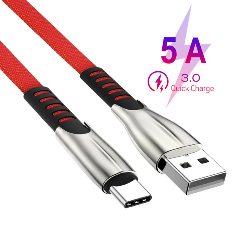 Кабель Usb Type C для быстрой зарядки QC 3 0 зарядный кабель Cabo Kabel Samsung A50 A90 A70s M30s Xiaomi Mi Note