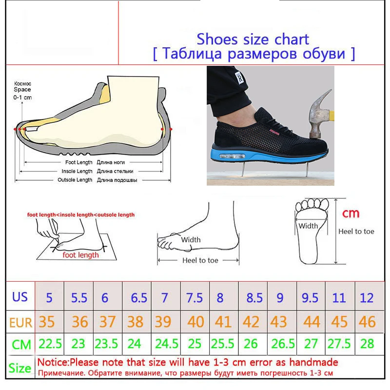 2019 Protective Shoes Breathable Safety Shoes Men's Lightweight Steel Toe Shoes Anti-smashing Piercing Work Single Mesh Sneakers
2019 Protective Shoes Breathable Safety Shoes Men's Lightweight Steel Toe Shoes Anti-smashing Piercing Work Single Mesh Sneakers