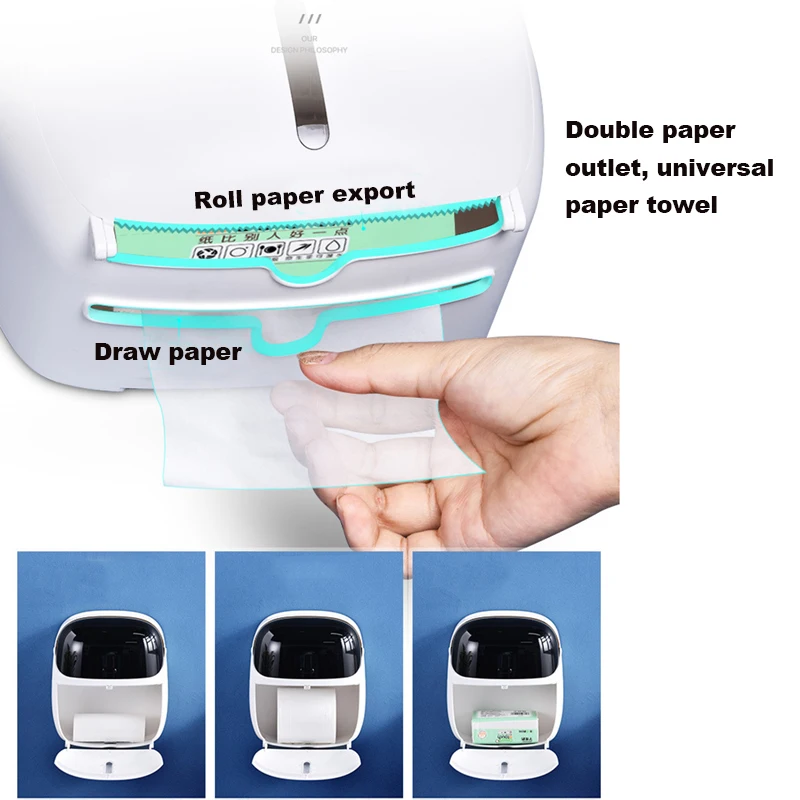 Bathroom Toilet Paper Holder Waterproof Kitchen Punch-free Multifunction Creative Tissue Box Roll Paper Tube Holder Box Rack 01
Bathroom Toilet Paper Holder Waterproof Kitchen Punch-free Multifunction Creative Tissue Box Roll Paper Tube Holder Box Rack 01