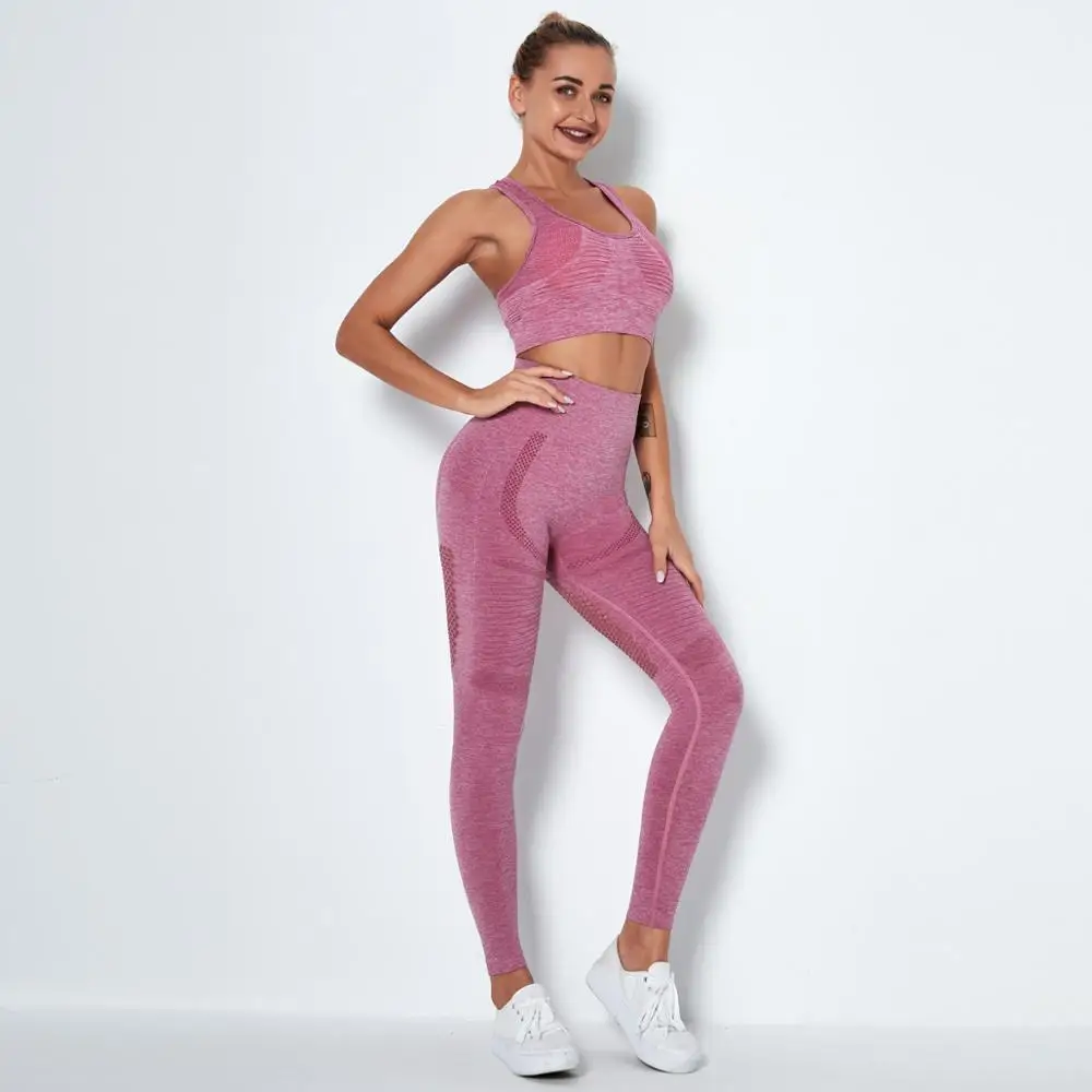 SALSPOR Seamless Fitness Set Women Slim Workout Tank Top Set Casual High Waist Mesh Leggings Female Breathable Ankle Length Suit
SALSPOR Seamless Fitness Set Women Slim Workout Tank Top Set Casual High Waist Mesh Leggings Female Breathable Ankle Length Suit