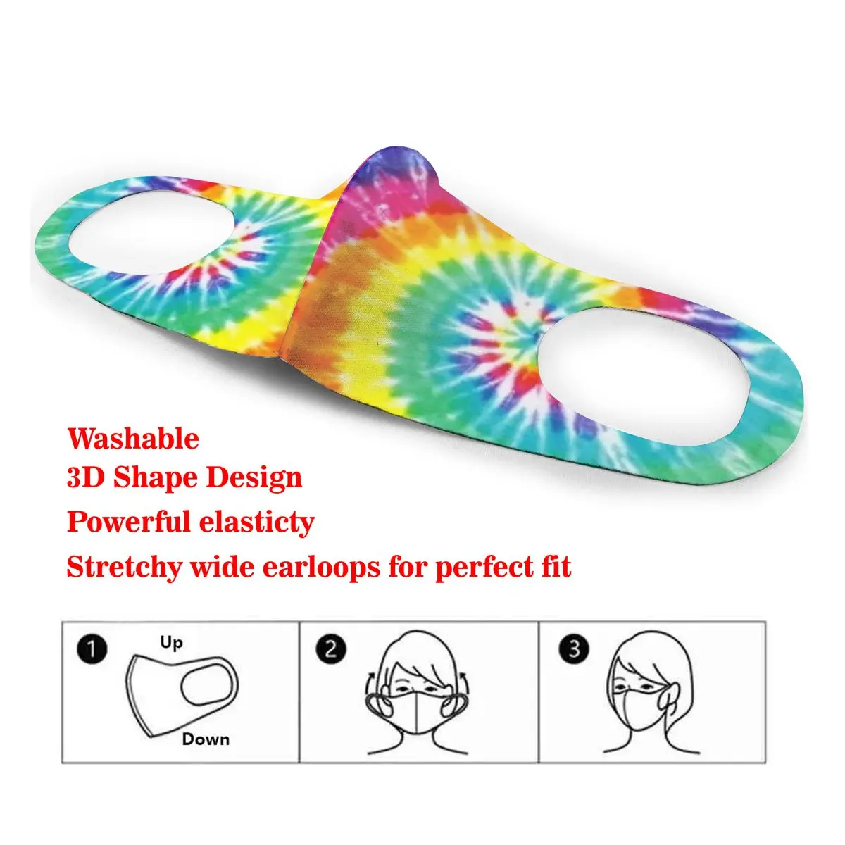 Rainbow Spiral Tie Dye Cotton Masks Festive Party Respirator Keep Warm Camouflage Anti Dust Mouth Muffle
Rainbow Spiral Tie Dye Cotton Masks Festive Party Respirator Keep Warm Camouflage Anti Dust Mouth Muffle