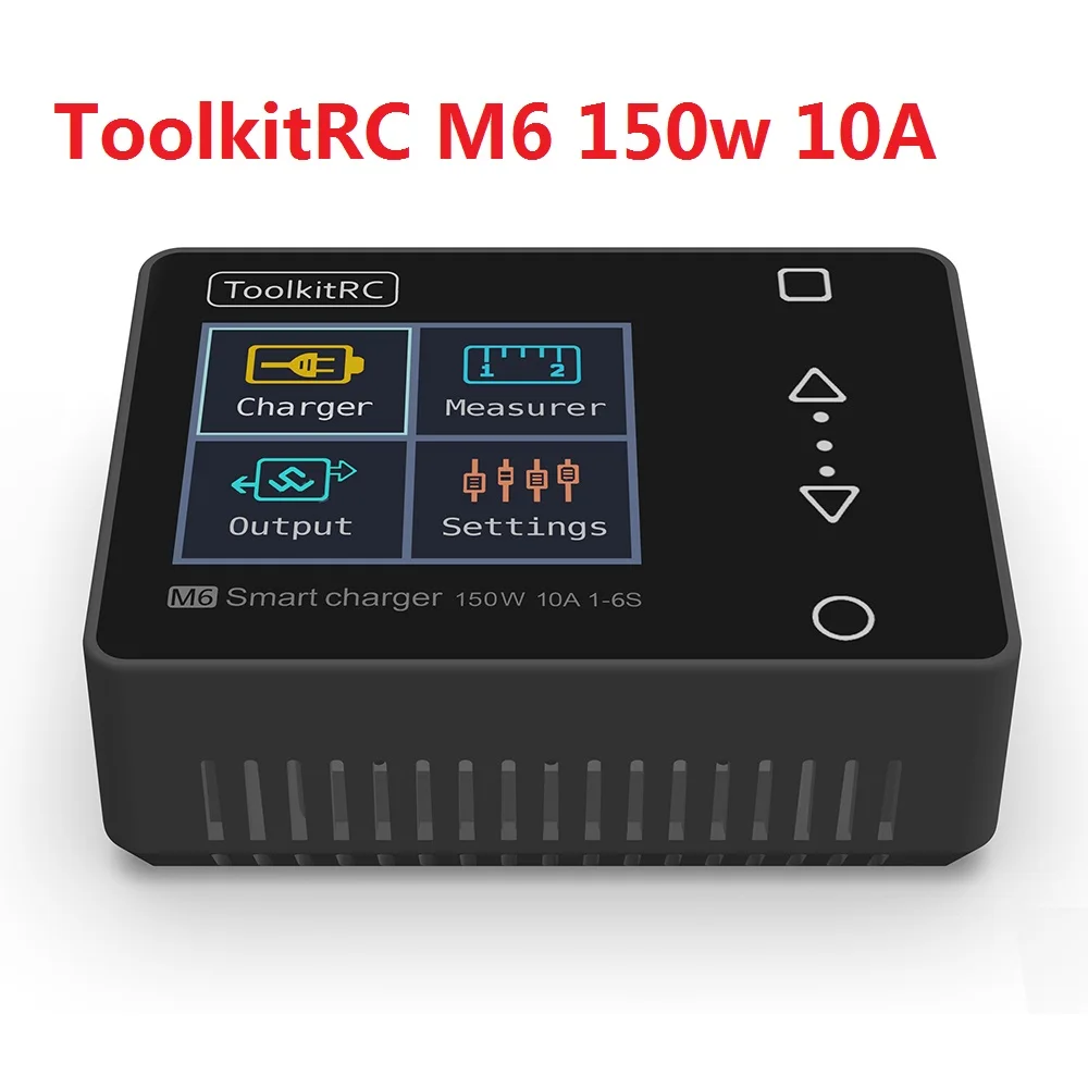 ToolkitRC M6 DC 150W 10A ЖК-дисплей 2-6S Lipo Батарея с логической самобалансировкой Зарядное
