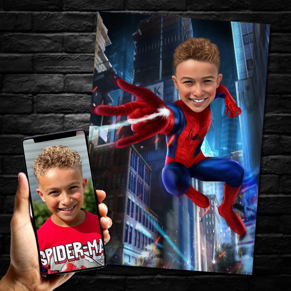 Marvel Avengers Custom Poster Personalized Spiderman Portrait Canvas Printing Custom Superhero Wall Art Room Decor Birthday Gift
Marvel Avengers Custom Poster Personalized Spiderman Portrait Canvas Printing Custom Superhero Wall Art Room Decor Birthday Gift