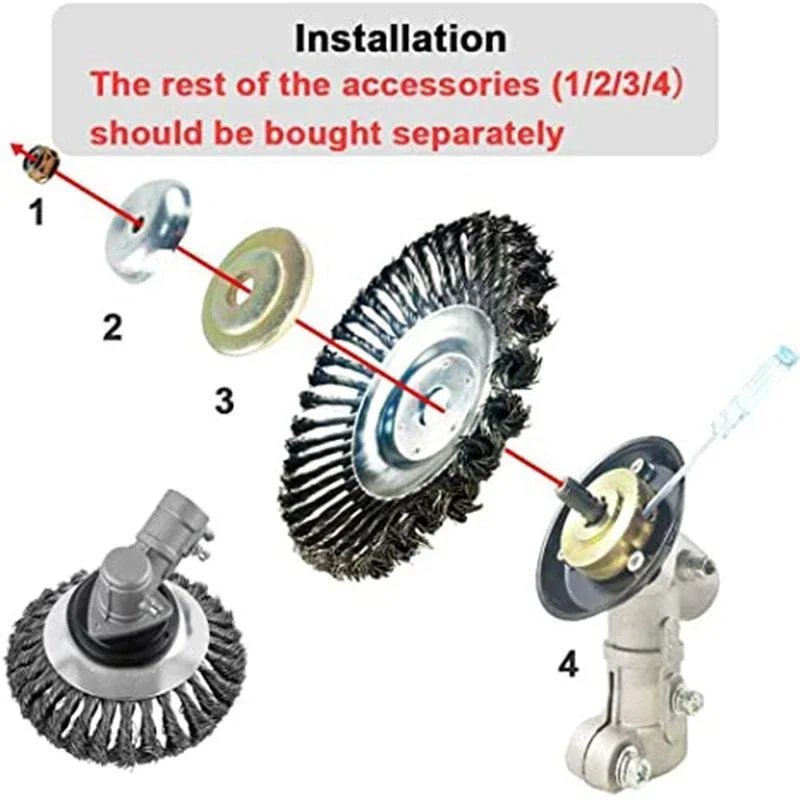 Steel Wire Wheel Garden Weed Brush Lawn Mower Grass Eater Trimmer Brush Cutter Tools Garden Grass Trimmer Head Weed Brush
Steel Wire Wheel Garden Weed Brush Lawn Mower Grass Eater Trimmer Brush Cutter Tools Garden Grass Trimmer Head Weed Brush