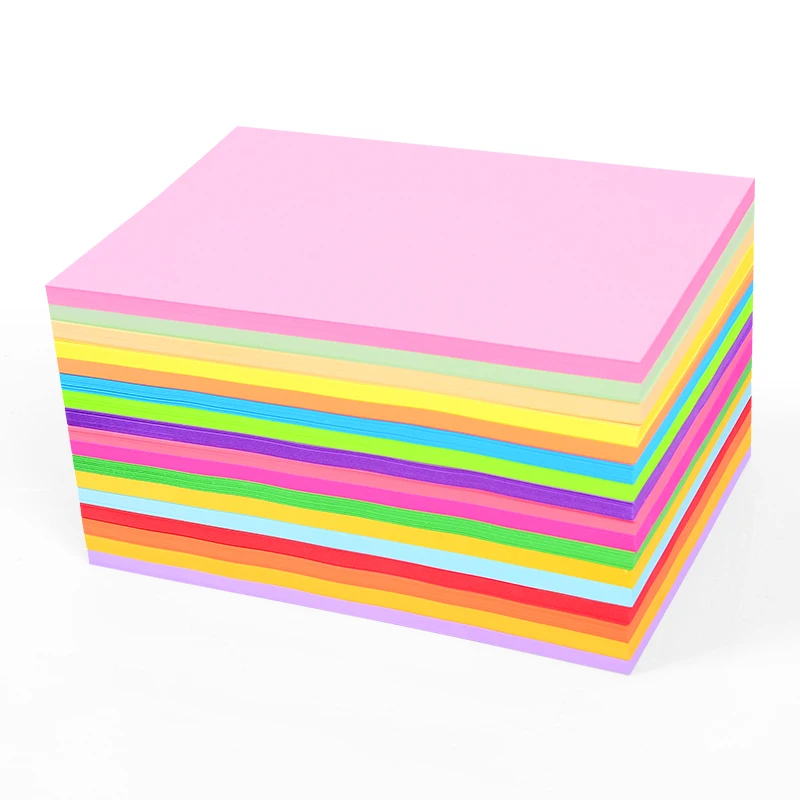 

Новинка, бумага формата А4 500 листов, цветная копировальная бумага для детей, ручная работа, Оригами А5, разноцветная бумага для печати 70/80 г/м2...