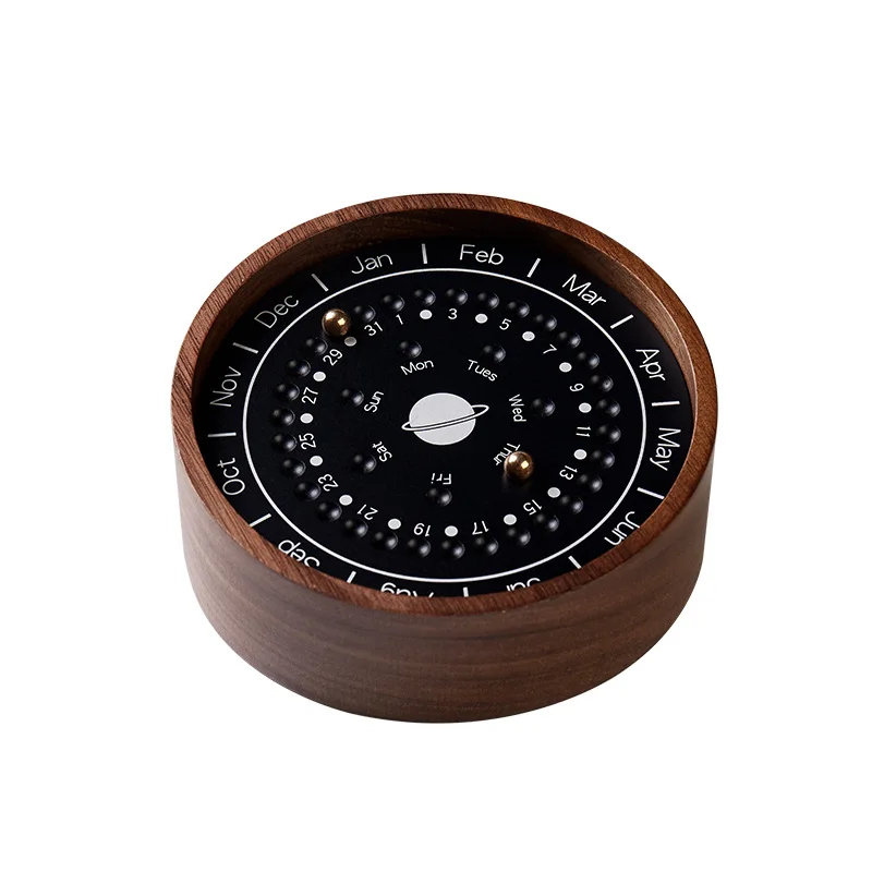 Creative house furnishings wooden crafts retro planetary calendar custom office home decoration ornaments
Creative house furnishings wooden crafts retro planetary calendar custom office home decoration ornaments