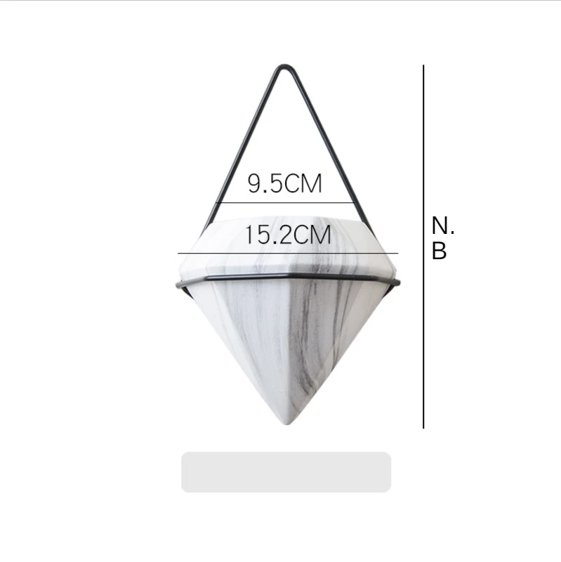 Nordic Luxury White Ceramic Wall Hanging Vase Flowerpot Modern Punch Free Wall Flower Pot Vases Living Room Decoration Household
Nordic Luxury White Ceramic Wall Hanging Vase Flowerpot Modern Punch Free Wall Flower Pot Vases Living Room Decoration Household