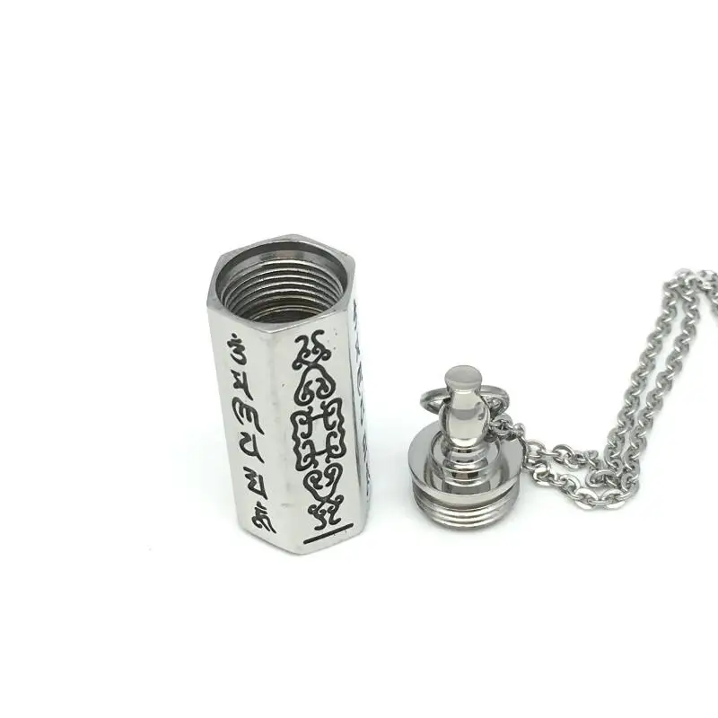Stainless Steel Can Open Buddhism Faith Jewelry Sanskrit Mantra Stupas Amulet Square Pendant Necklace For Ash Urn Jar Jewelry
Stainless Steel Can Open Buddhism Faith Jewelry Sanskrit Mantra Stupas Amulet Square Pendant Necklace For Ash Urn Jar Jewelry