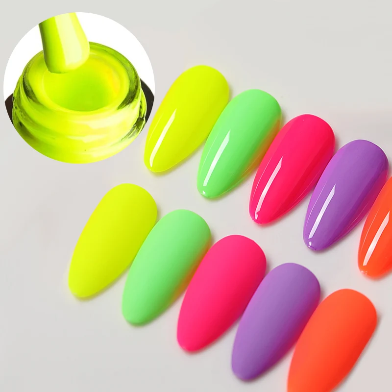 6 шт. неоновый Цветной Гель лак VENALISA для ногтей флуоресцентный ноготь салонный