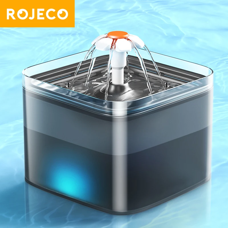 Автоматический Поильник ROJECO для кошек, питьевой фонтан с фильтром, 2 л, светодиодная подсветка, кормушка для домашних животных
Автоматический Поильник ROJECO для кошек, питьевой фонтан с фильтром, 2 л, светодиодная подсветка, кормушка для домашних животных