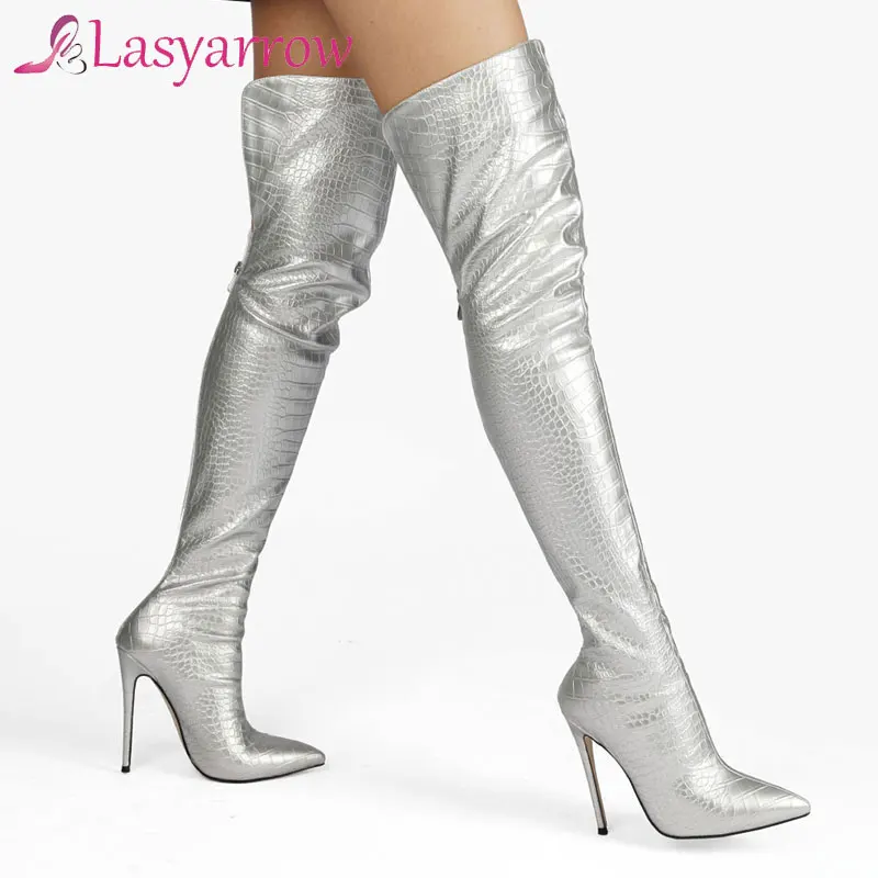 Lasyarrow 2021 Autumn Winter Women Boots Sexy Stiletto Zipper Over The Knee Boots Ladies Stone Print Pointed Toe Thigh Boots
Lasyarrow 2021 Autumn Winter Women Boots Sexy Stiletto Zipper Over The Knee Boots Ladies Stone Print Pointed Toe Thigh Boots