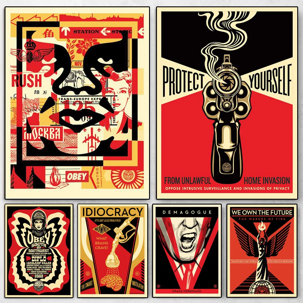 Wall Art Shepard Fairey Art Street Retro Posters and Prints Abstract Canvas Painting Picture for Living Room Home Decor Cuadros
Wall Art Shepard Fairey Art Street Retro Posters and Prints Abstract Canvas Painting Picture for Living Room Home Decor Cuadros