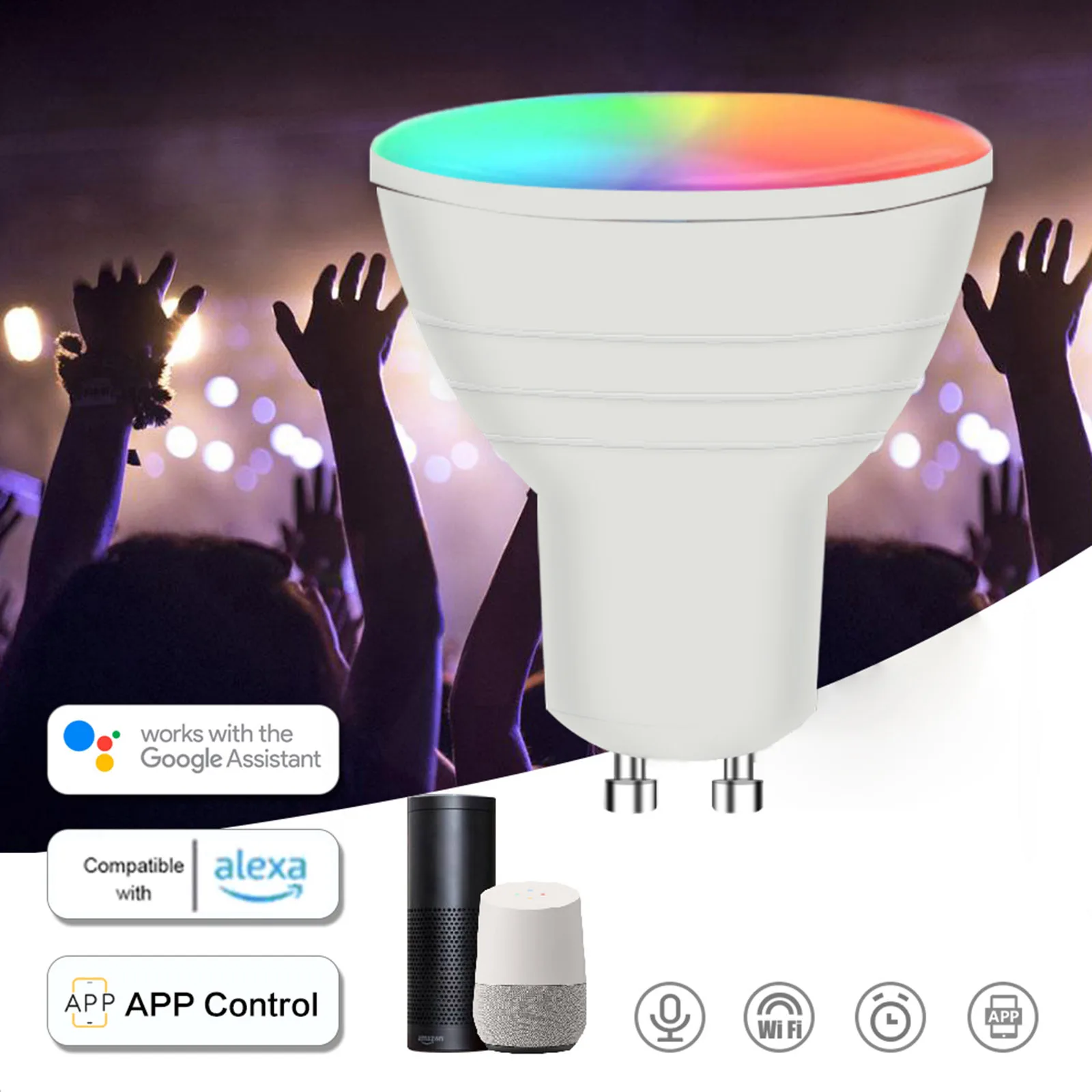 GU10 Wi-Fi, интеллигентая (ый) светильник лампы RGBW 6W СИД Dimmable подвесной светильник чашка Совместимость с-Alexa и Google Home/IFTTT/Tmall Genie лампочка с дистанц...
GU10 Wi-Fi, интеллигентая (ый) светильник лампы RGBW 6W СИД Dimmable подвесной светильник чашка Совместимость с-Alexa и Google Home/IFTTT/Tmall Genie лампочка с дистанц...