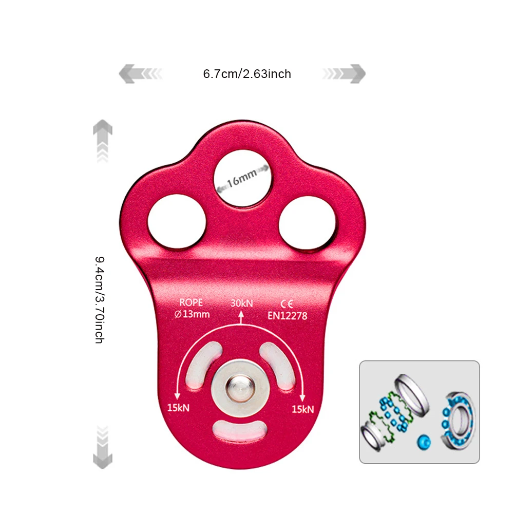 Outdoor Rock Climbing Pulley Fixed Sideplate Single Sheave Pulley High Altitud Traverse Hauling Gear Pulley Bearing Equipment
Outdoor Rock Climbing Pulley Fixed Sideplate Single Sheave Pulley High Altitud Traverse Hauling Gear Pulley Bearing Equipment