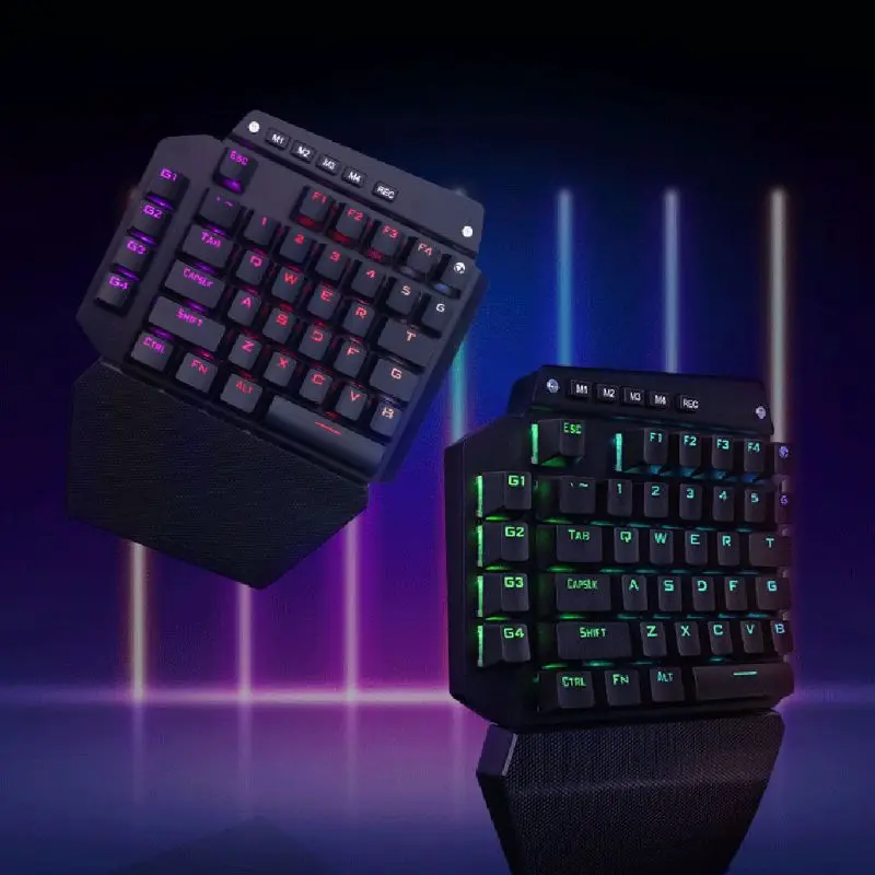 K700 One-hand Mechanical Gaming Keyboard RGB LED Backlight Outemu Switch Full Key Macro Defines 44 keys LOL/Wow/ dota2 / PUBG/CF
K700 One-hand Mechanical Gaming Keyboard RGB LED Backlight Outemu Switch Full Key Macro Defines 44 keys LOL/Wow/ dota2 / PUBG/CF