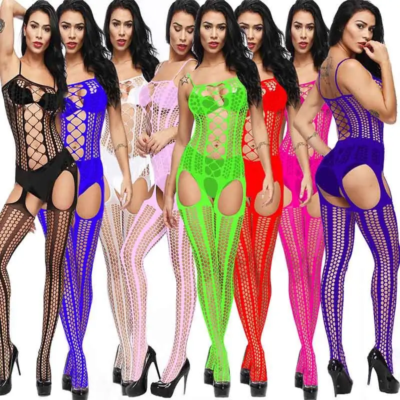 Black Sexy Bodystockings Women Fishnet Open Crotch catsuit Mesh tights Lingerie Erotic Bodysuit Sleepwear jumpsuit Teddies
Black Sexy Bodystockings Women Fishnet Open Crotch catsuit Mesh tights Lingerie Erotic Bodysuit Sleepwear jumpsuit Teddies